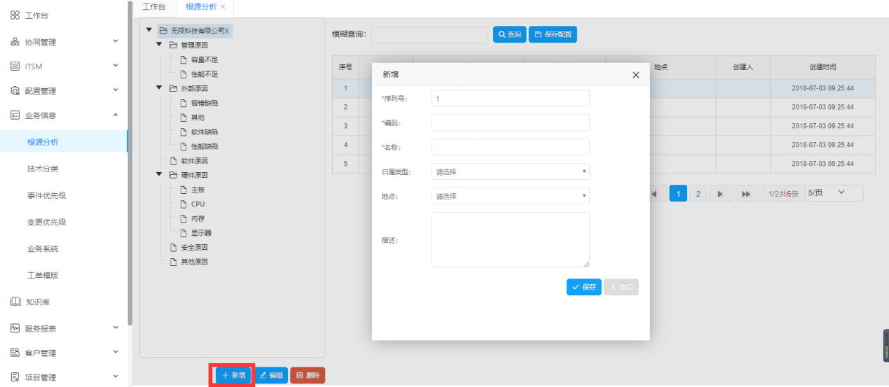 Servicehot ITSOM业务信息